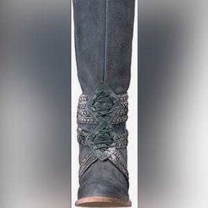Very Rare Blue Freebird Boots Mayan